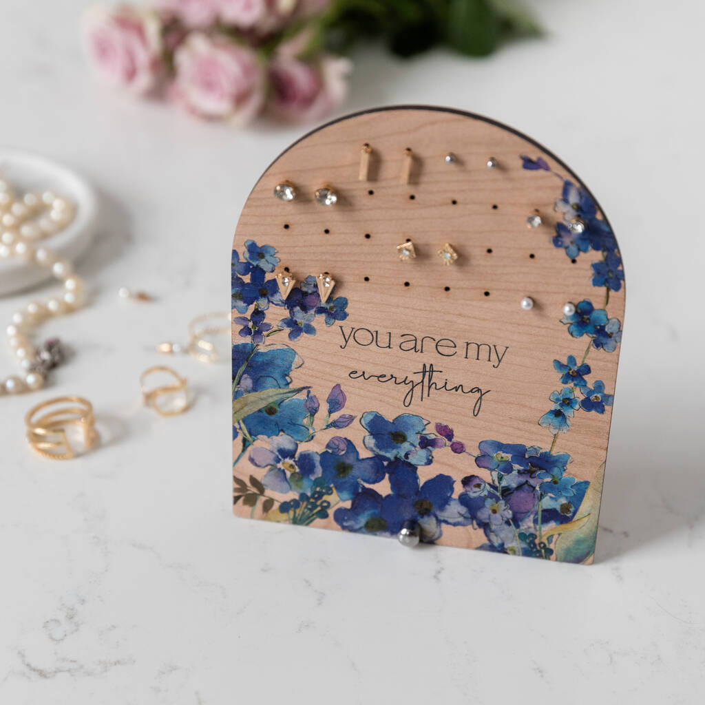 Forget Me Not Arched Earring Storage Display Stand