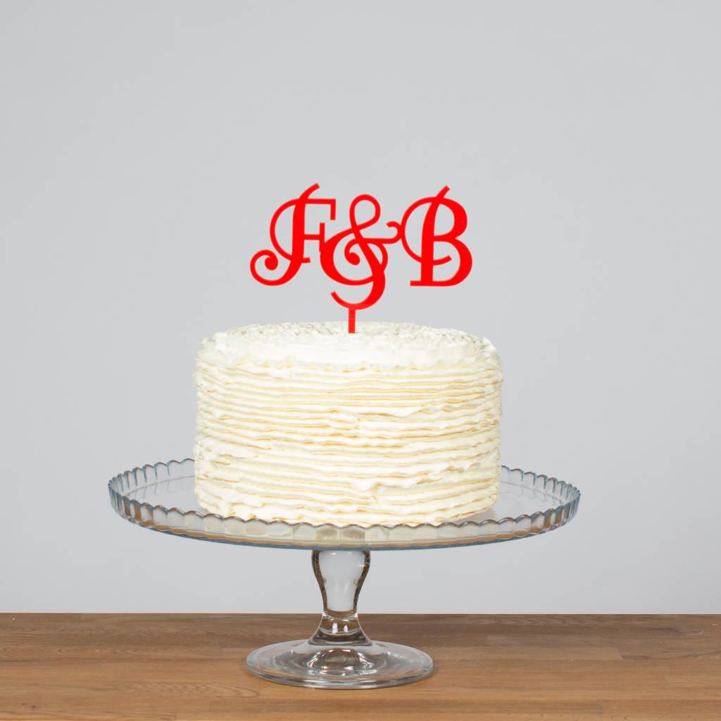 Personalised Initials Cake Topper