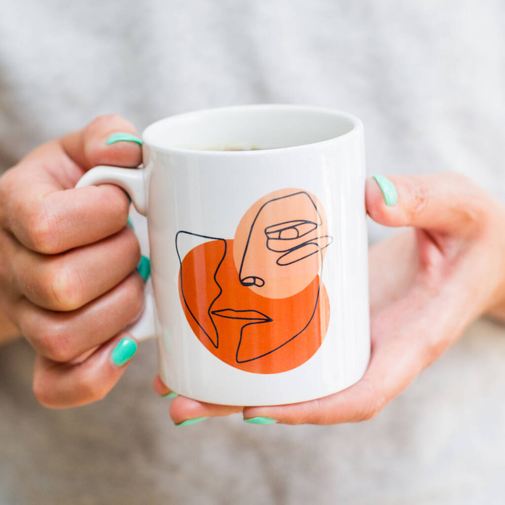 Abstract man face - Abstract Man Face - Mug