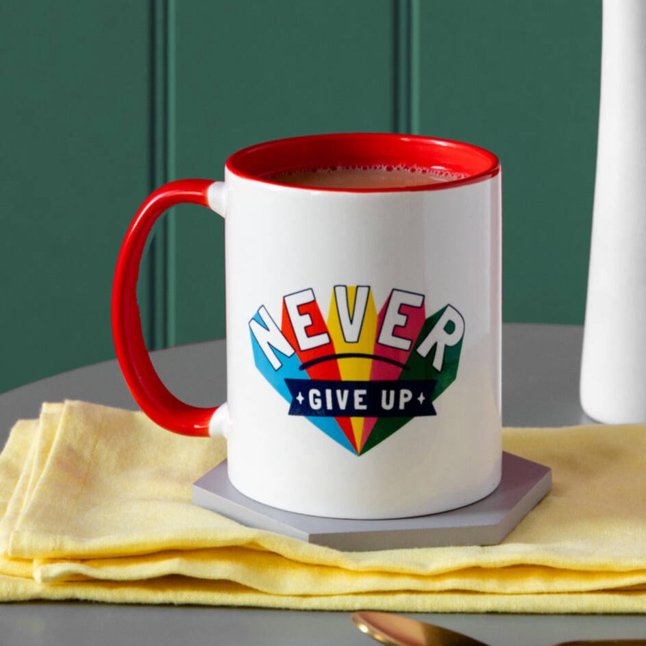 Positivity Never Give Up Mindset Mug