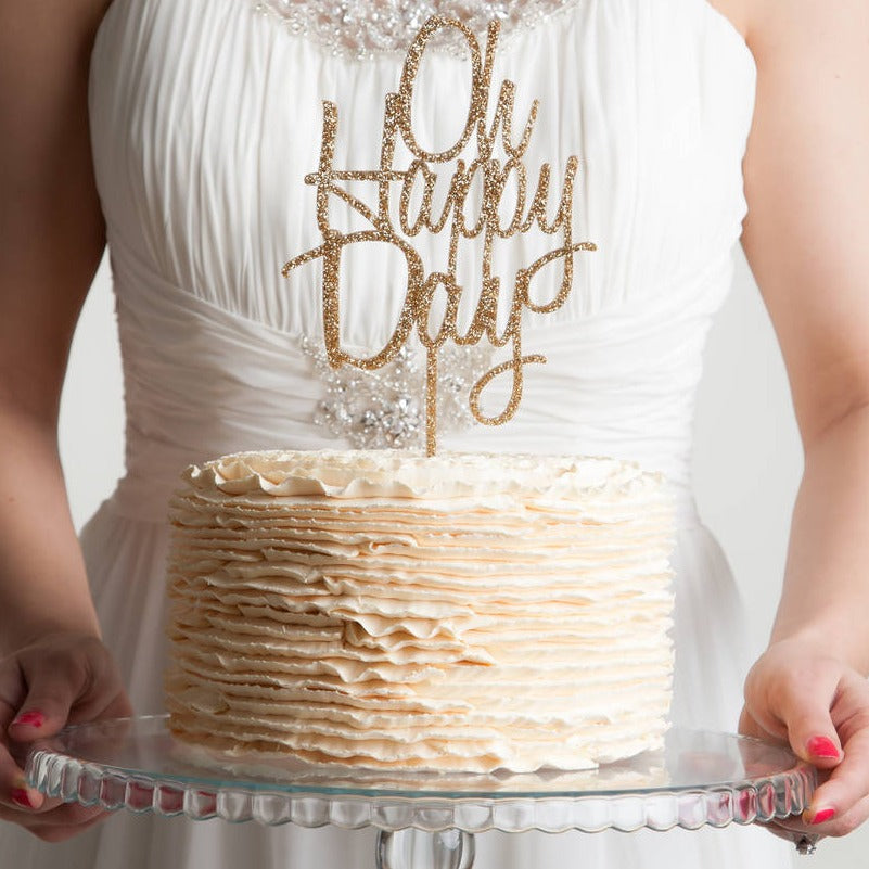 Oh Happy Day Celebrations Cake Topper