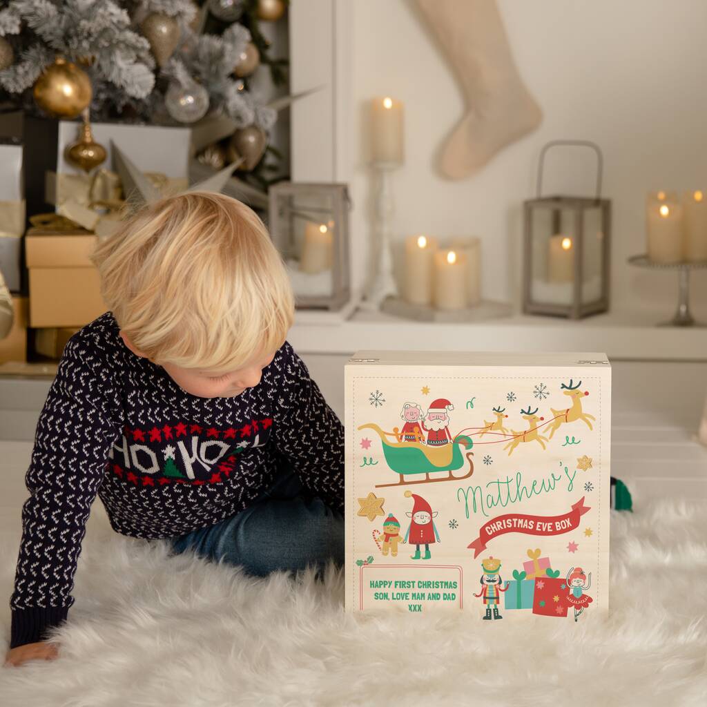 Personalised Festive Characters Christmas Eve Box