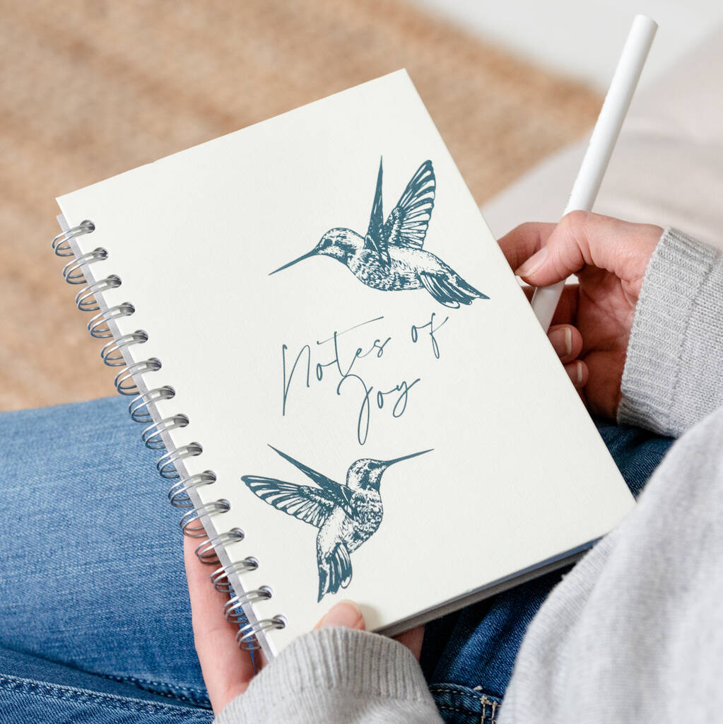 Personalised Hummingbird Hardback Notebook