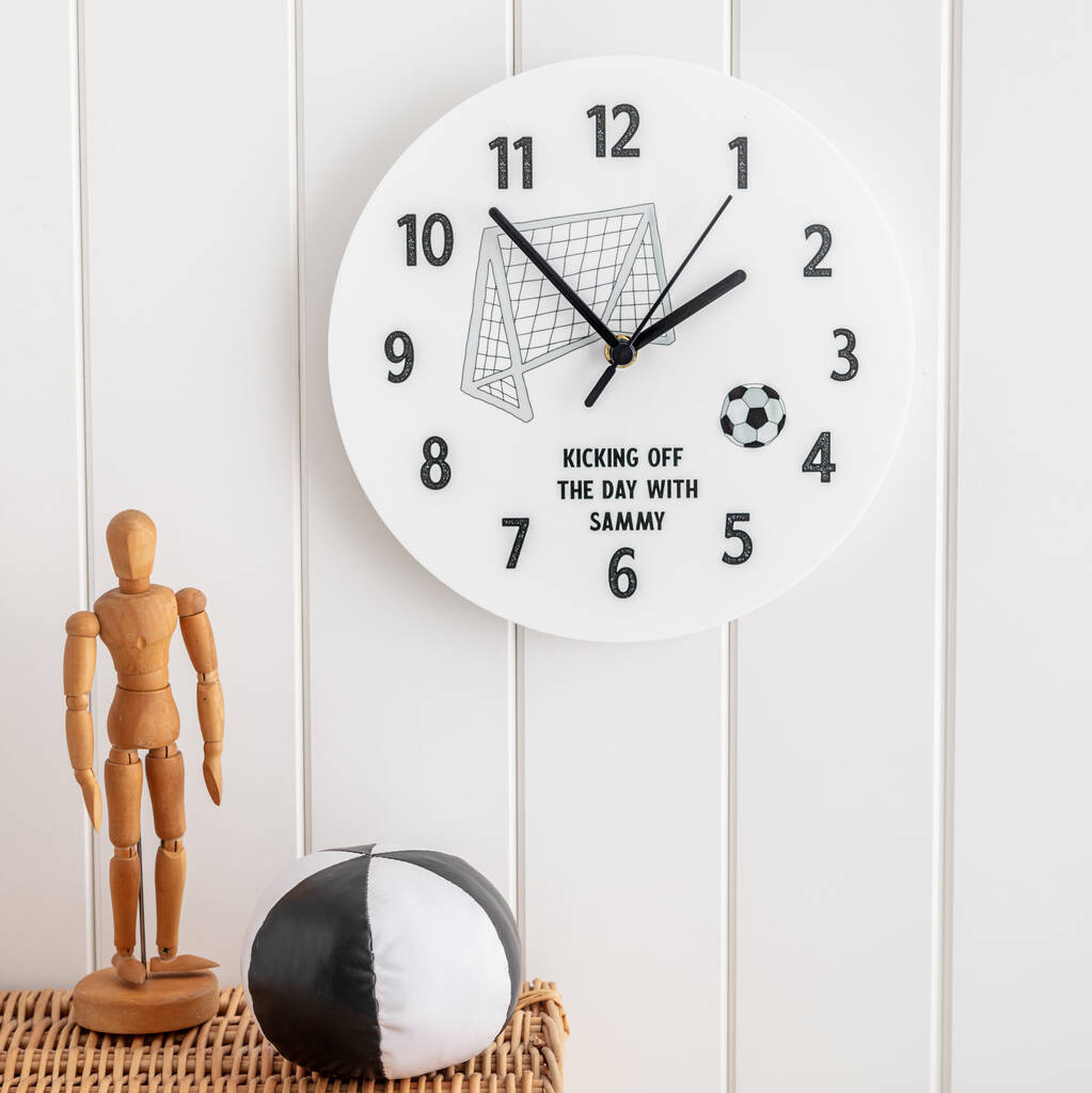 Personalised Sports Football Themed Clock