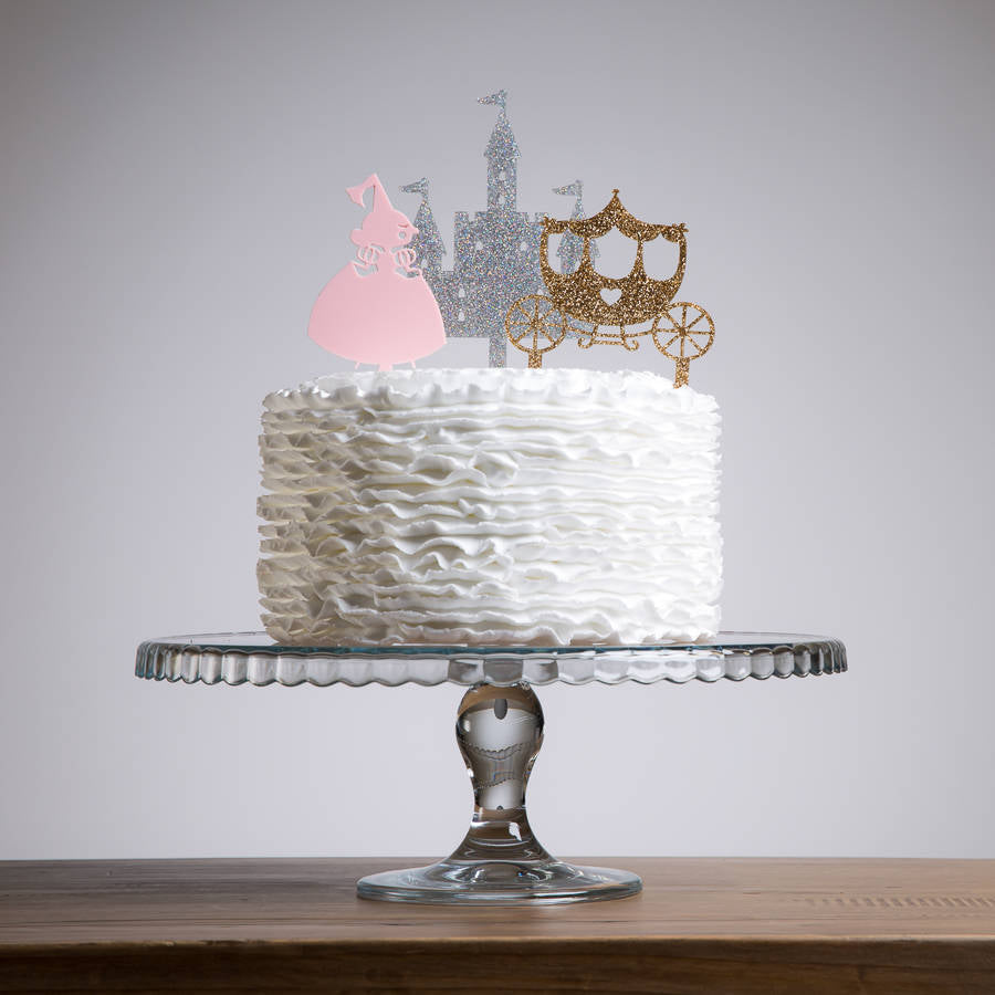Princess Castle Cake Topper Decoration Set