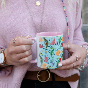 Seahorse And Shells Mug