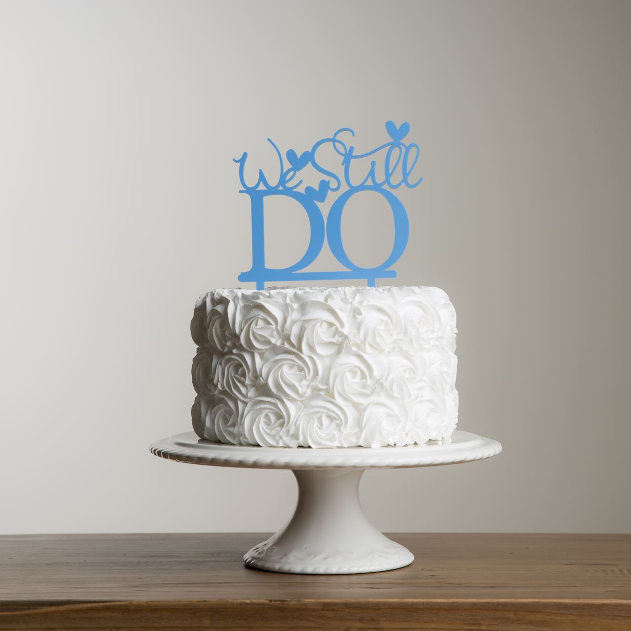 We Still Do Wedding Anniversary Renewal Cake Topper